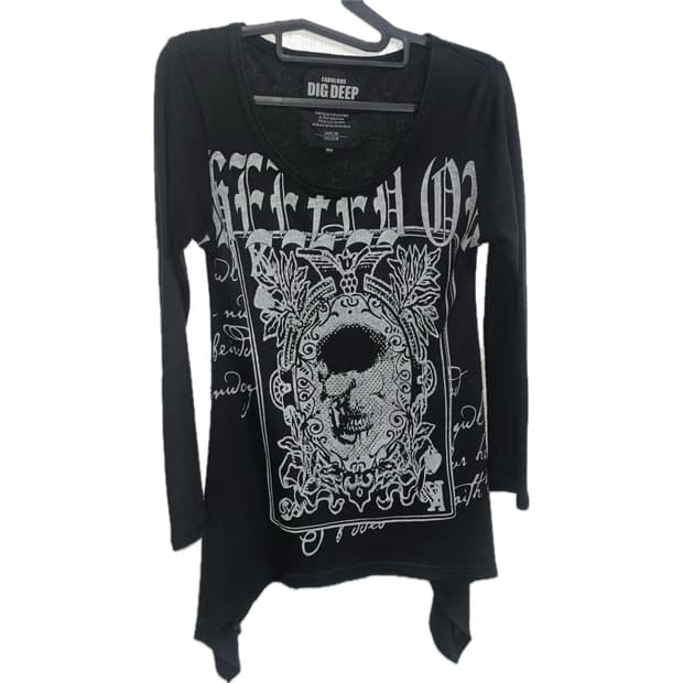 DIG DEEP 펑크 티 상의 펑크룩 디그딥