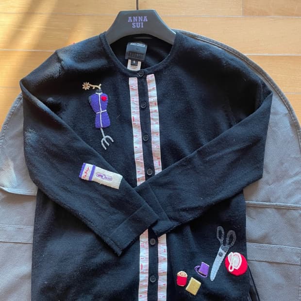 ANNA SUI의 블랙 가디건 s