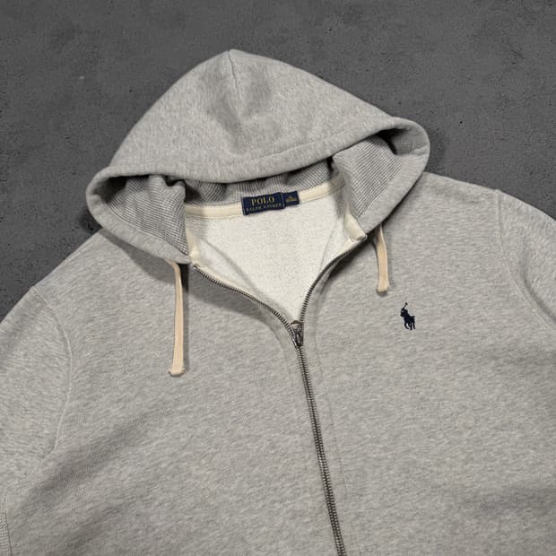 폴로 랄프로렌 그레이 써멀 후드집업