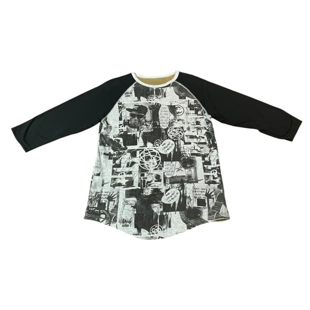 Stussy x futura 콜라보 리버시블 반팔티