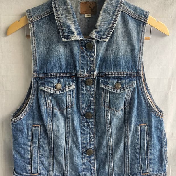 AMERICAN EAGLE 아메리칸 이글 │ 여성용 L 데님 조끼