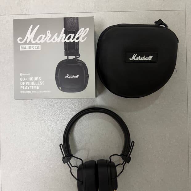 마샬 메이저3 헤드셋 블랙