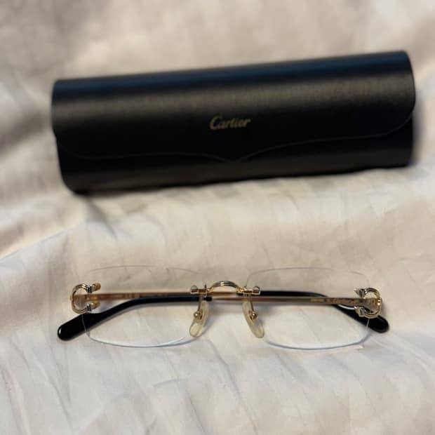 까르띠에 ct0563O-gold 무테 안경