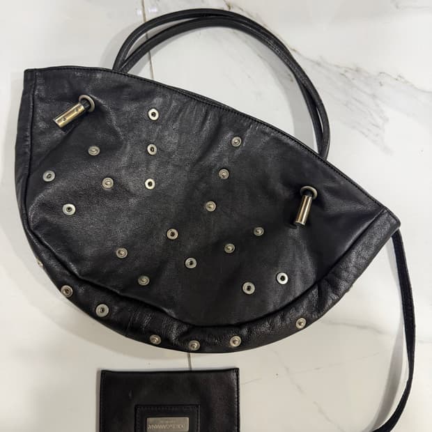 Dolce & Gabbana stud  leather bag y2k