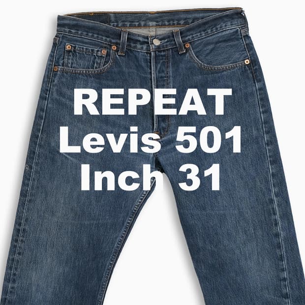 빈티지 리바이스 501 진청 90s 31 인치 LV50132440