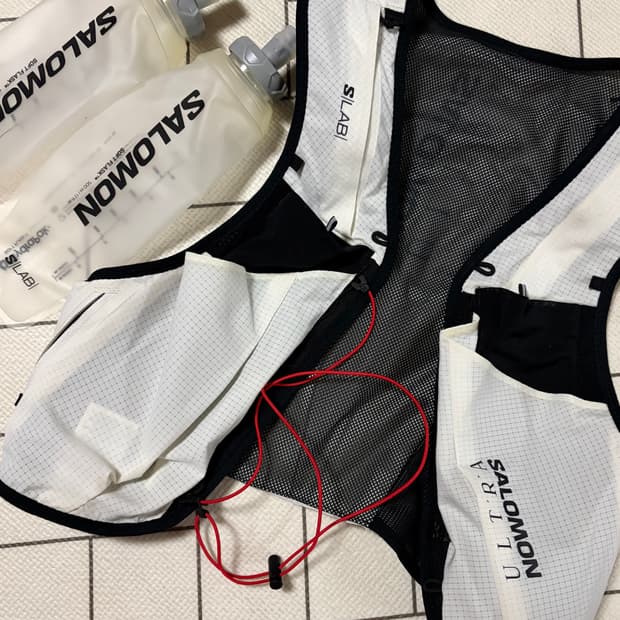 [L] 살로몬 S랩 울트라 트레일 러닝 조끼 화이트