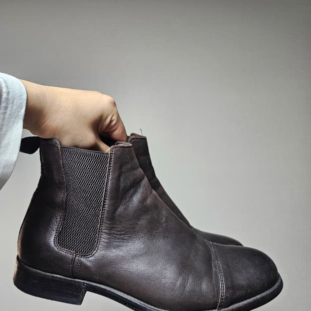 자라 첼시부츠 280 리얼레더