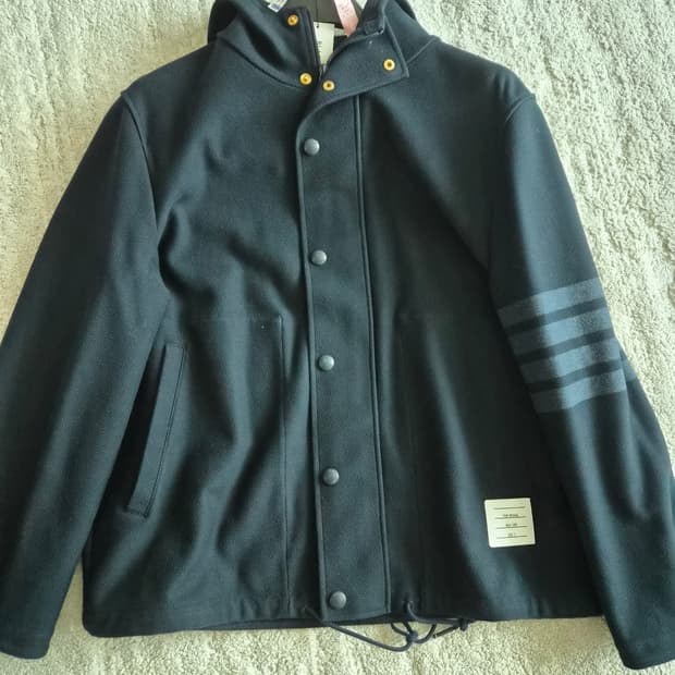 톰브라운 트윌 후드자켓