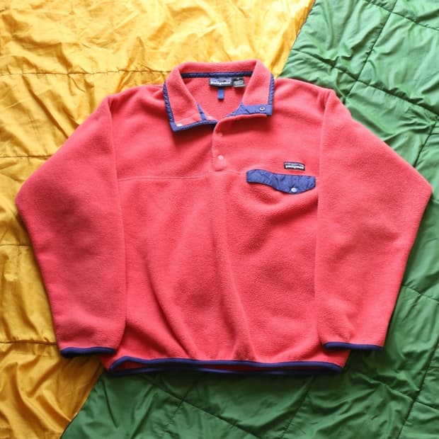파타고니아 90s 스노우리스 빈티지 신칠라 스냅티 마젠타 진분홍