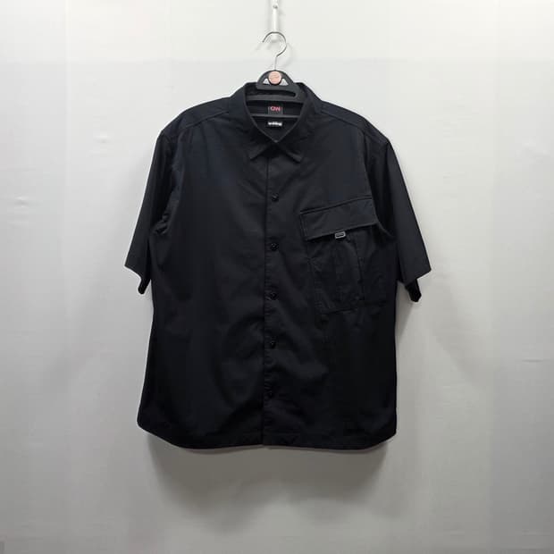 0207 씨엔엔 어페럴 스타일 오버셔츠 black 95