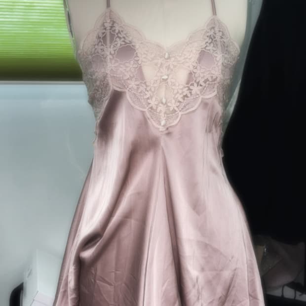 핑크 페어리 레이스 슬립 원피스