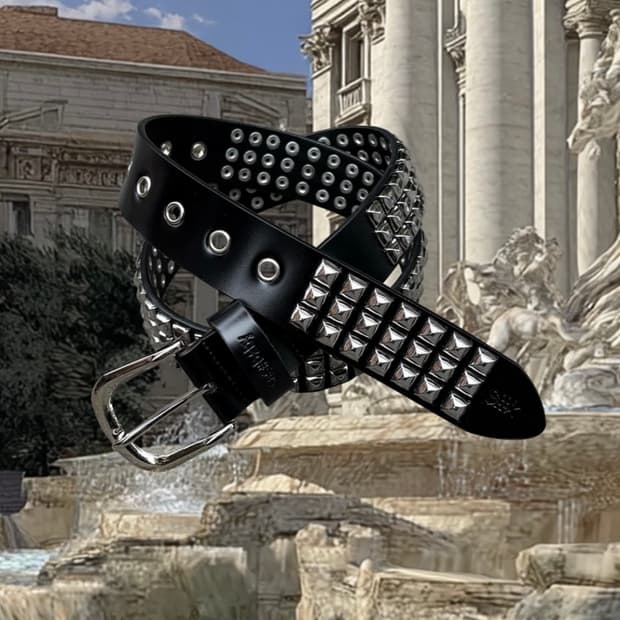 cashbaby (구매글) 캐시베이비 스터드 레더벨트 블랙 구해요