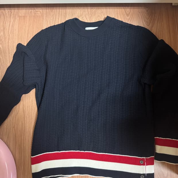 톰브라운 크루넥 울 니트