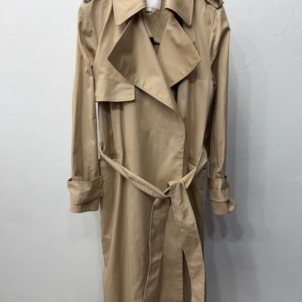 정품) COS 코스 신형 베이지 루즈핏 트렌치 코트 34