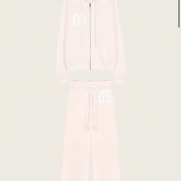 (미개봉) 클리시어 09 넘버링 셋업 핑크 