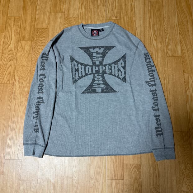 West coast choppers 그레이 와플 롱슬리브