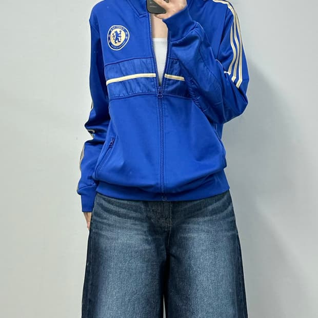 아디다스 첼시 금장 트랙탑 져지