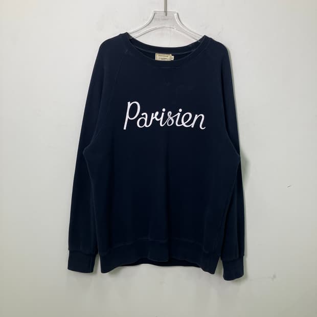 메종키츠네 네이비 파리지앵 스웨트셔츠 XL