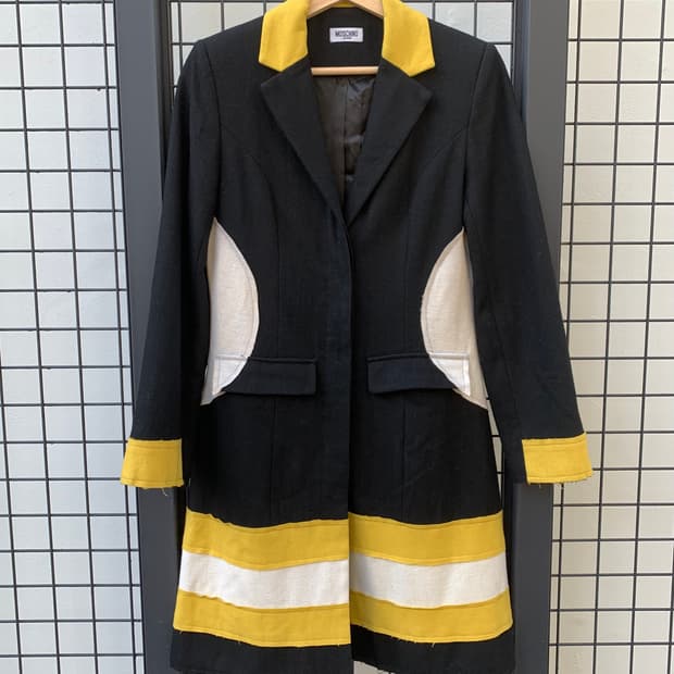 모스키노 컬러 블로킹 코트