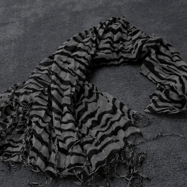 Vintage V-kei,punk leopard muffler