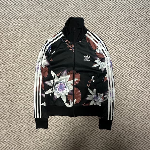 ADIDAS originals lotus print zip jacket