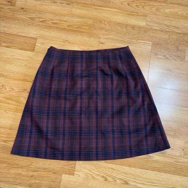 MOUSSY 마우지 체크무늬 치마