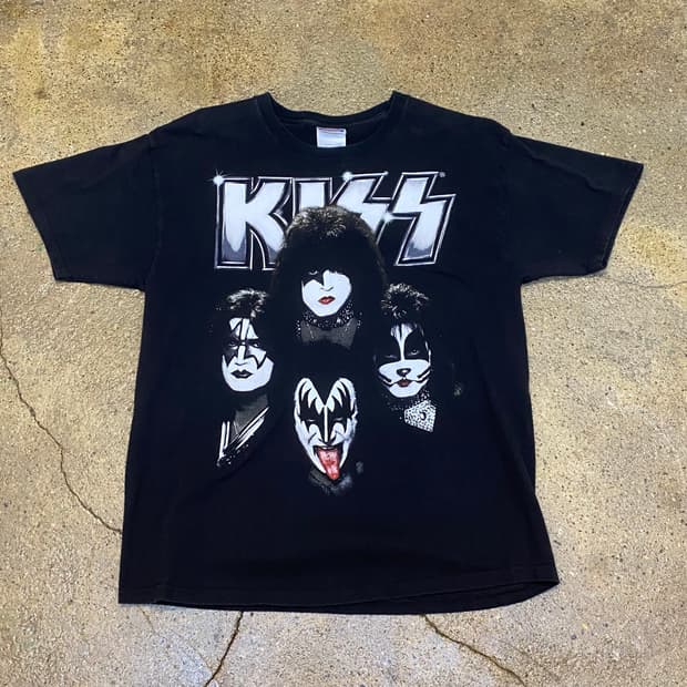 미국 빈티지 KISS 밴드티 반팔티 락티셔츠 락티