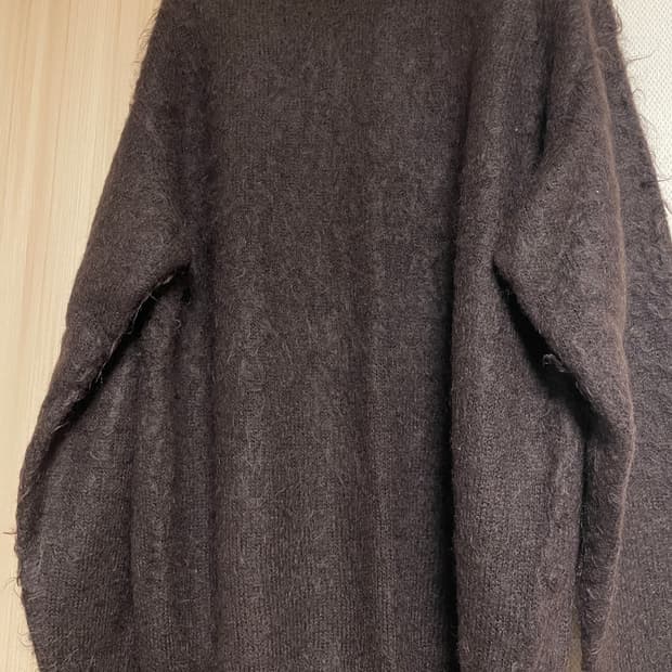 [5] 오라리 브러쉬드 슈퍼 키드 모헤어 니트 브라운