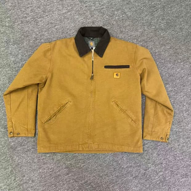 칼하트 블랭킷 라인드 릴렉스드 핏 레귤러 덕 디트로이트 자켓 칼하트 L
