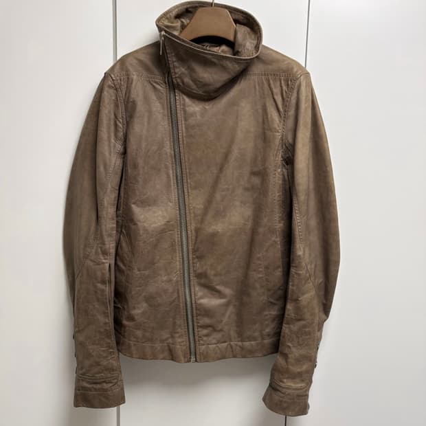 릭오웬스 몰리노 레더 자켓 더스트