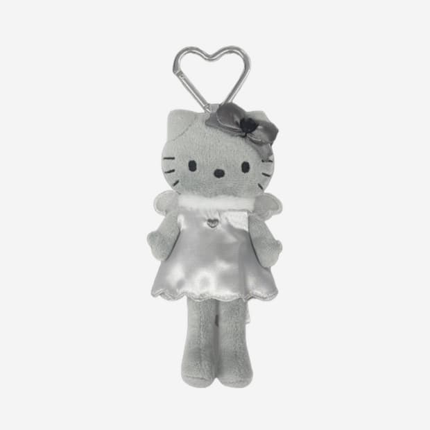 (정품) 산리오 헬로 키티 블랙 엔젤 컬렉션 키링 엔젤 그레이