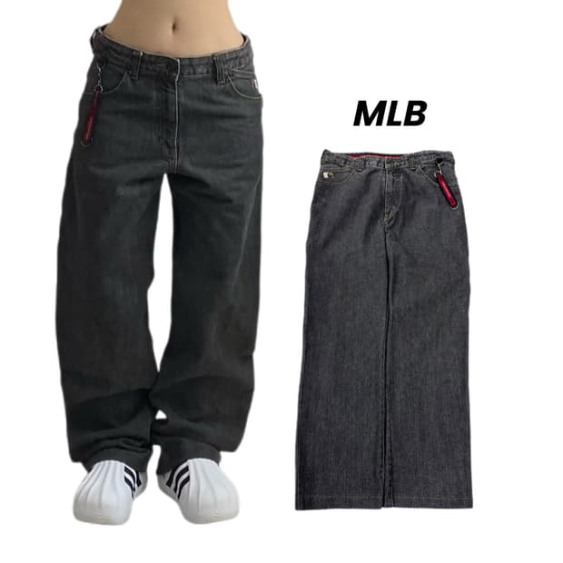 MLB 00s 카펜터 올드스쿨 힙합 데님팬츠