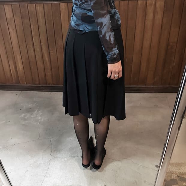 THEORY pleated midi skirt