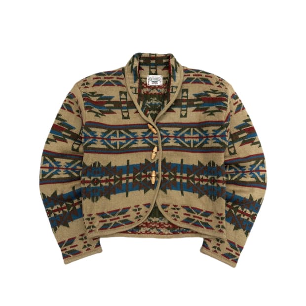 이스트보이 제팬 에스닉 노르딕 가디건 니트