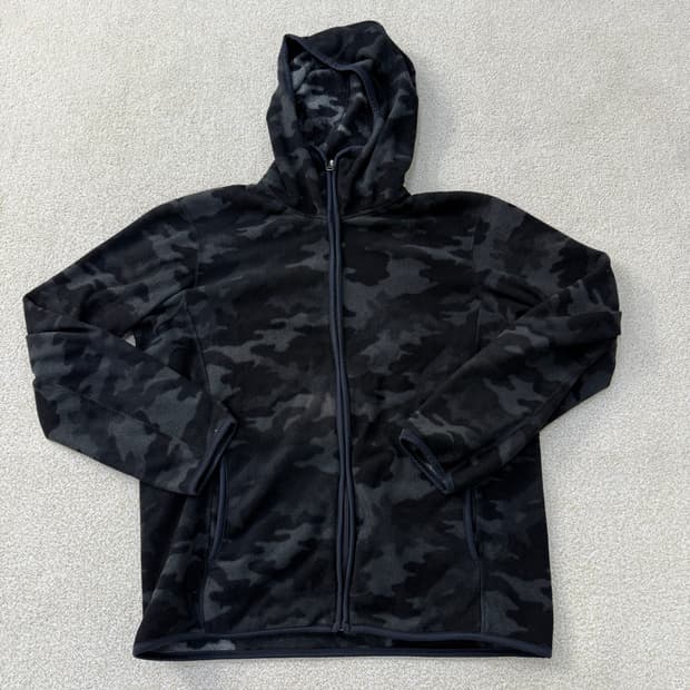 [XL] 유니클로 카모플라쥬 플리스 후드집업 0107T1