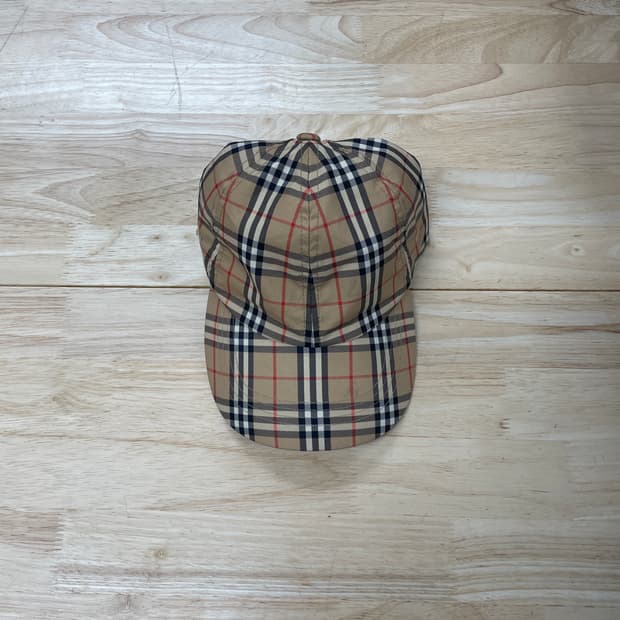 버버리 체크 볼캡 F
