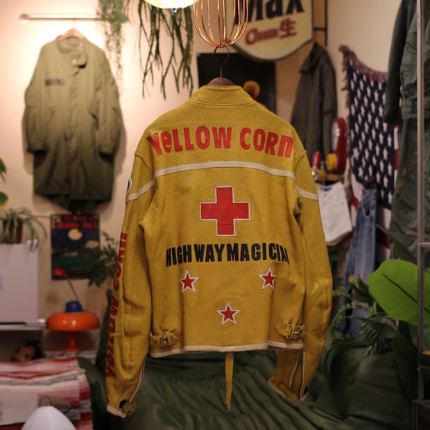 90s Yellow Corn racing jacket