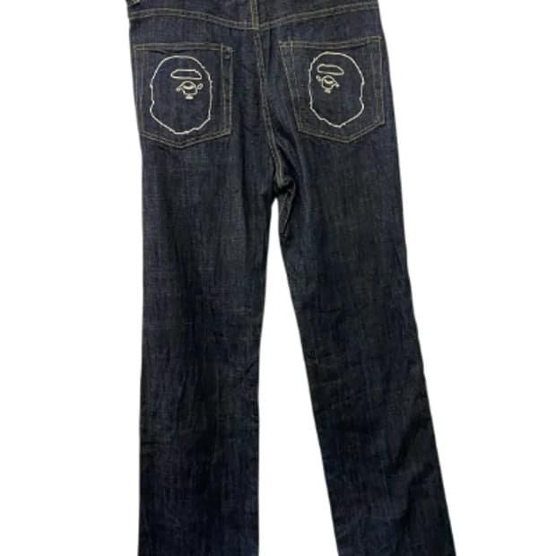 7275. 베이프 시티 빅로고 데님팬츠 (45)