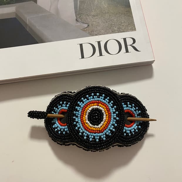 핸드메이드 비즈 헤어 비녀 헤어핀