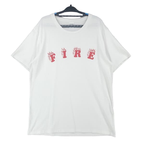 [남XL]와코마리아 길티파티 FIRE 라운드 반팔티[Y67-058]