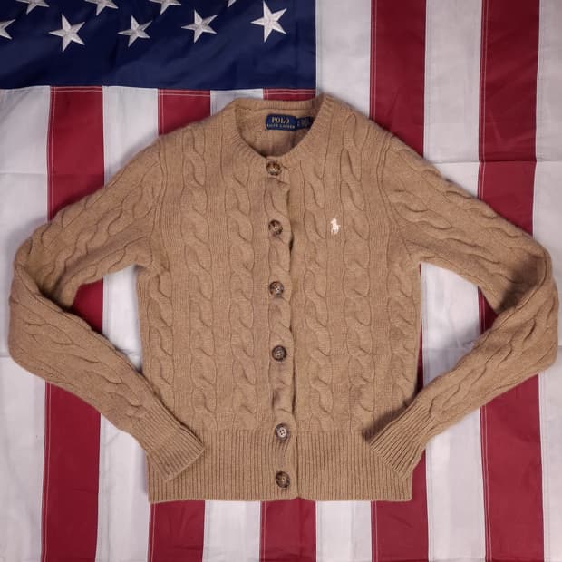 새제품 신형 오리지날 랄프로렌폴로 우먼용 울 케이블