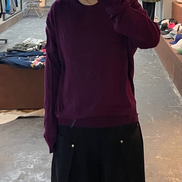 폴로 랄프로렌 라운드넥 퍼플 니트 H1973