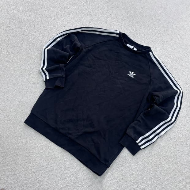 XS 아디다스 스몰로고 맨투맨 티셔츠 0403E