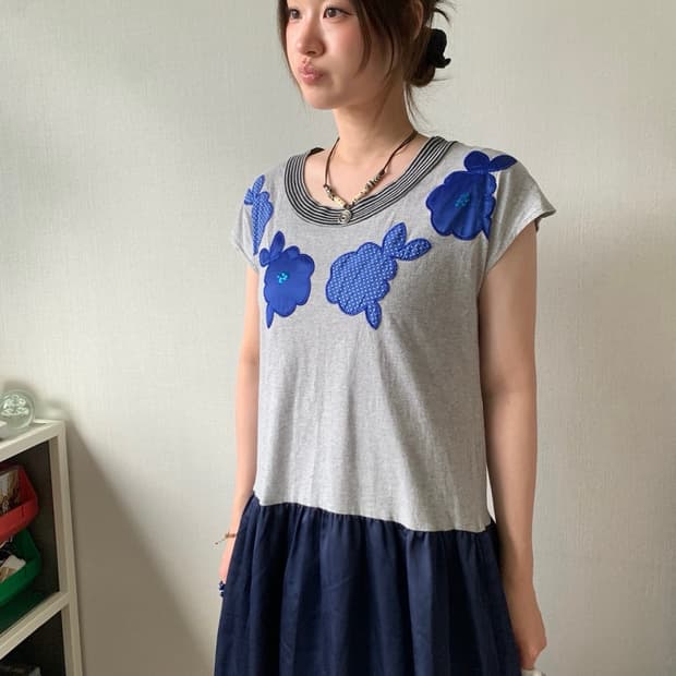 sunao kuwahara, flower dress