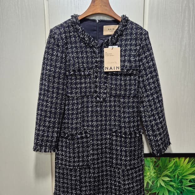 (세일)(새상품)NAIN 네이비 트위드 원피스