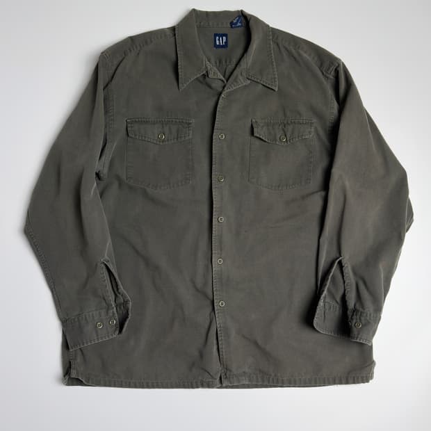 올드갭 해비코튼 오픈카라셔츠