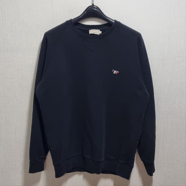 ( XL ) 메종키츠네 폭스 블랙 맨투맨