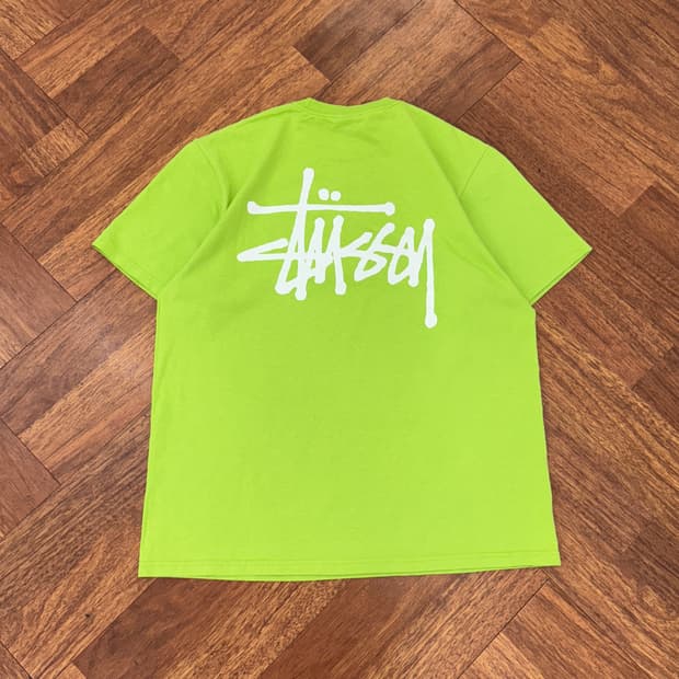M Stussy 스투시 베이직 로고 라운드 티셔츠 