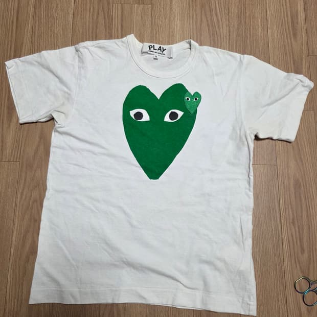 s) 꼼데가르송 그린 더블패치 반팔