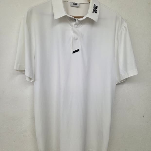 PXG 남성 골프 반팔 카라티 화이트 L